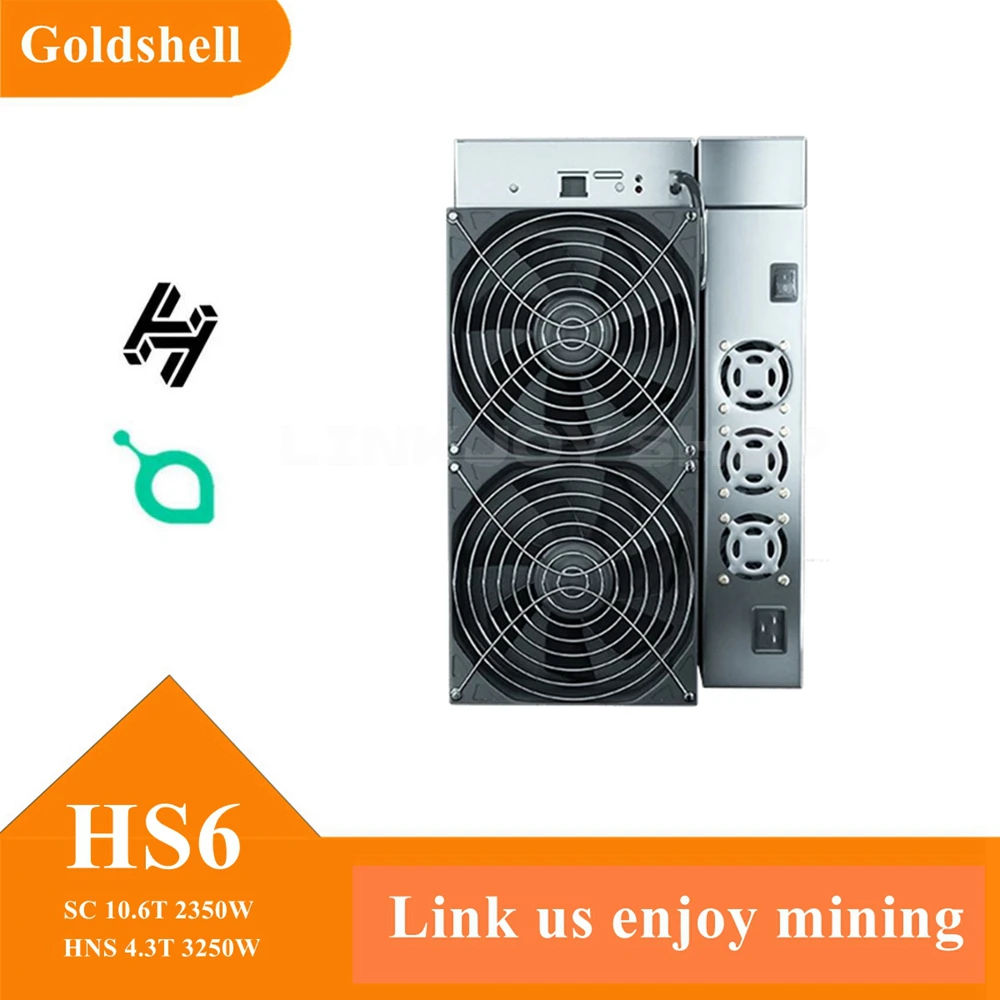 Goldshell HS6 Handshake&Siacoin Miner HS6 4.3TH Asic Miner