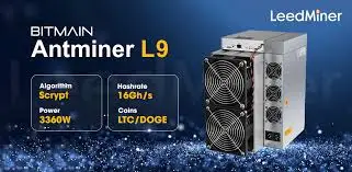 A1 Bitmain Antminer L9 15GH/16GH/17GH (LTC+DOGE)