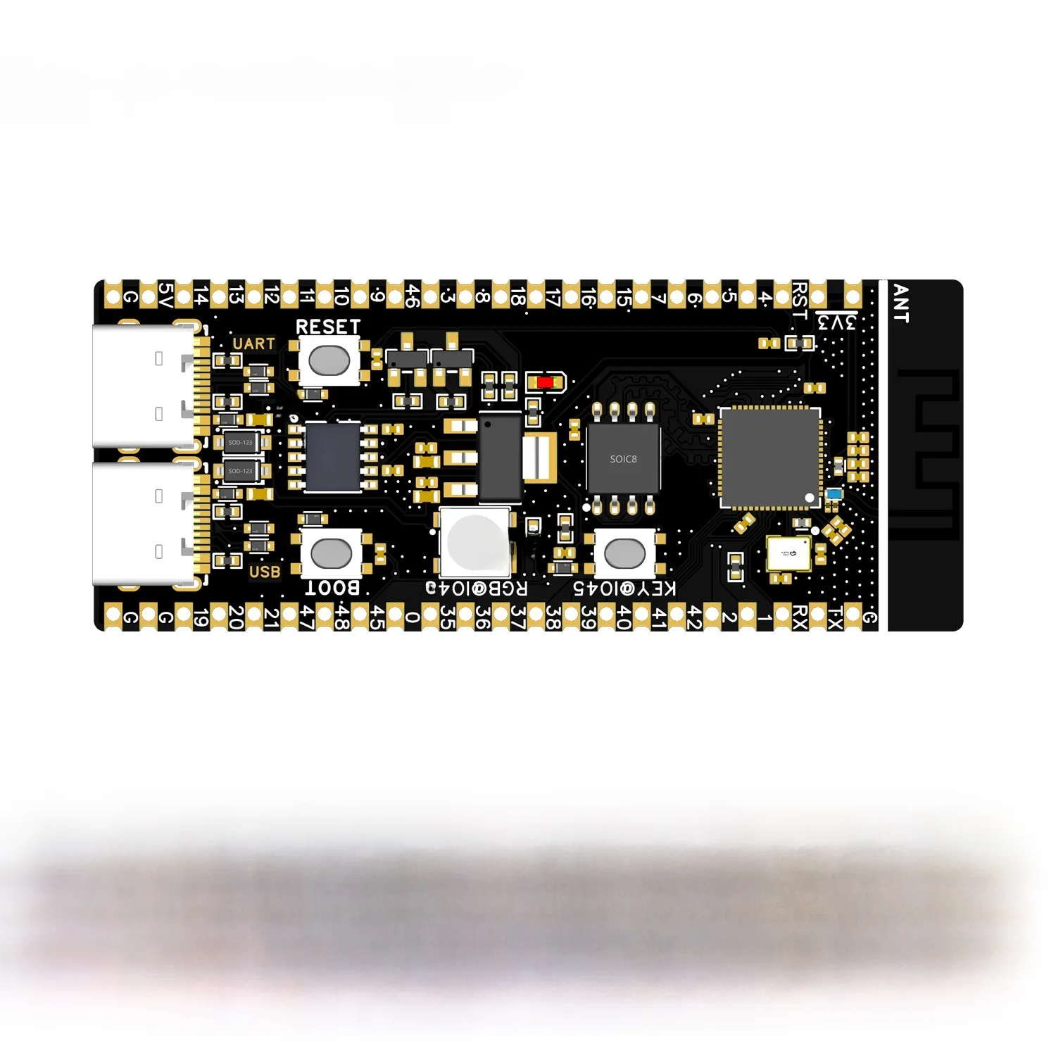 ESP32-S3-N16R8 Placa de Desenvolvimento, Wi-Fi, Bluetooth Compatível, BLE 5.0, Módulo Sem Fio,