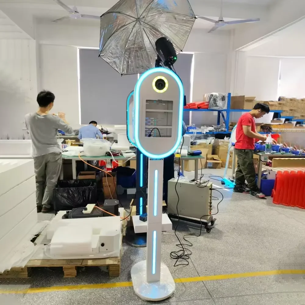 

Корпус фотобудки DSLR с подсветкой для селфи 12,9 дюйма 11 дюймов ipad Photobooth Machine Camera для рождественских вечеринок с летным чехлом