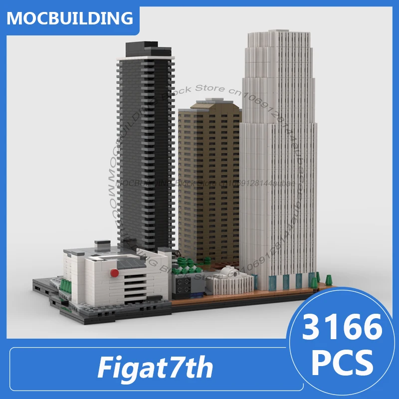 

﻿ Модель архитектурного комплекса Figat7th Air Shopping Mall, конструктор MOC, коллекционная модель для сборки, игрушка-конструктор DIY, подарки, 3166 деталей
