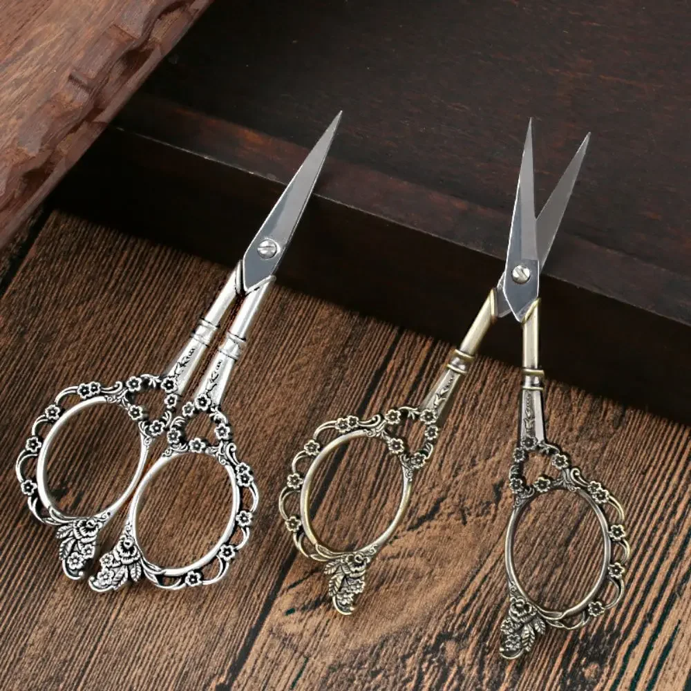 Vintage Plum Cut Stainless Steel Home Cut Window Cut Yarn Hand Tailor Cross Stitch Tea Bag Office Scissors — zdjęcie 2