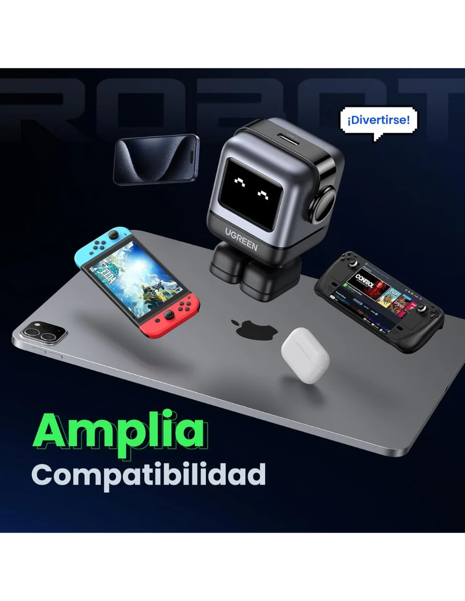 Ugreen Nexode 65W Type C شاحن Ganrobot سريع الشحن باللون الأسود #6