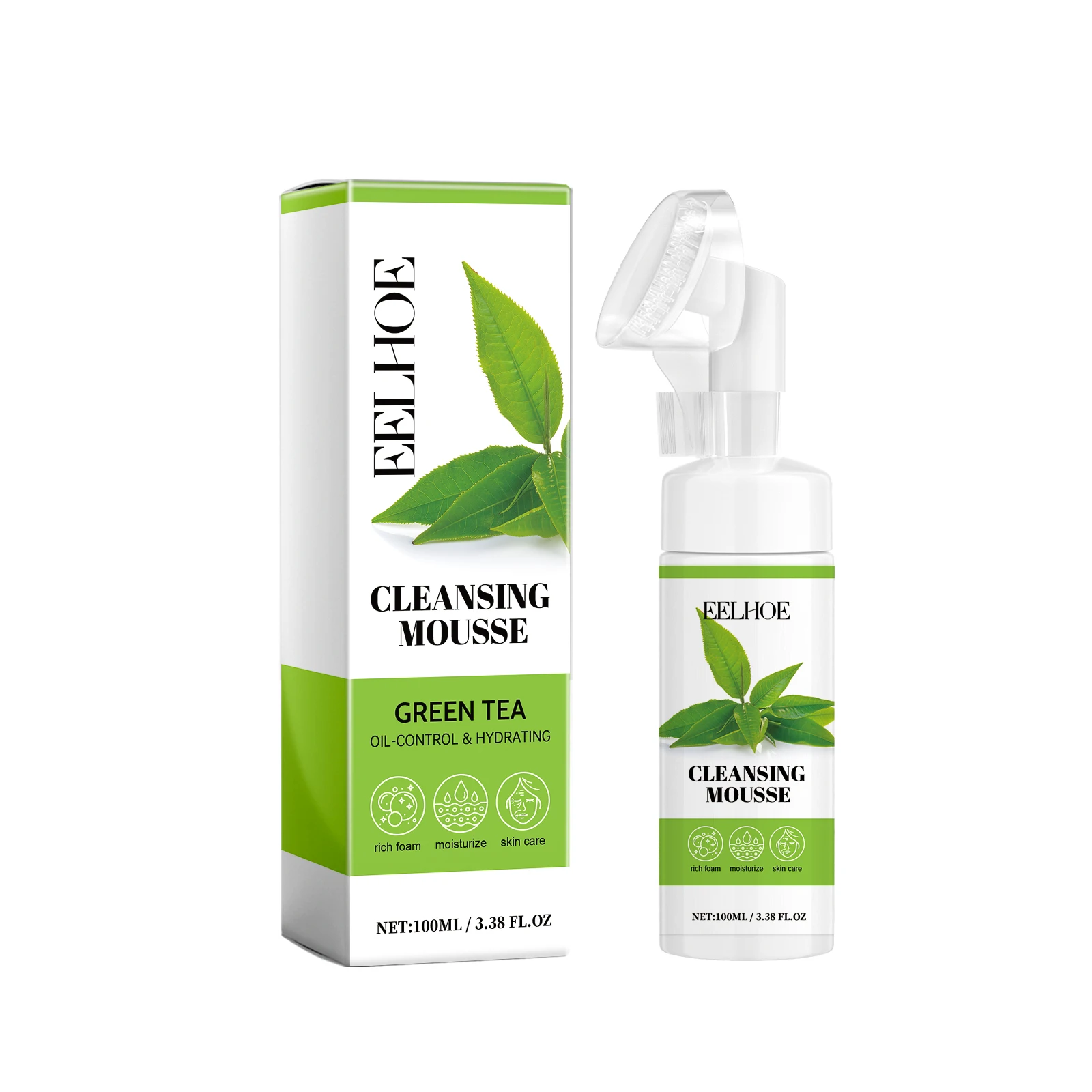 Facial Mousse Moisturizing Skin Brightening Oil Control Deep Soothing Cleaning Skin Exfoliating Shrinking Pores Foaming Cleanser