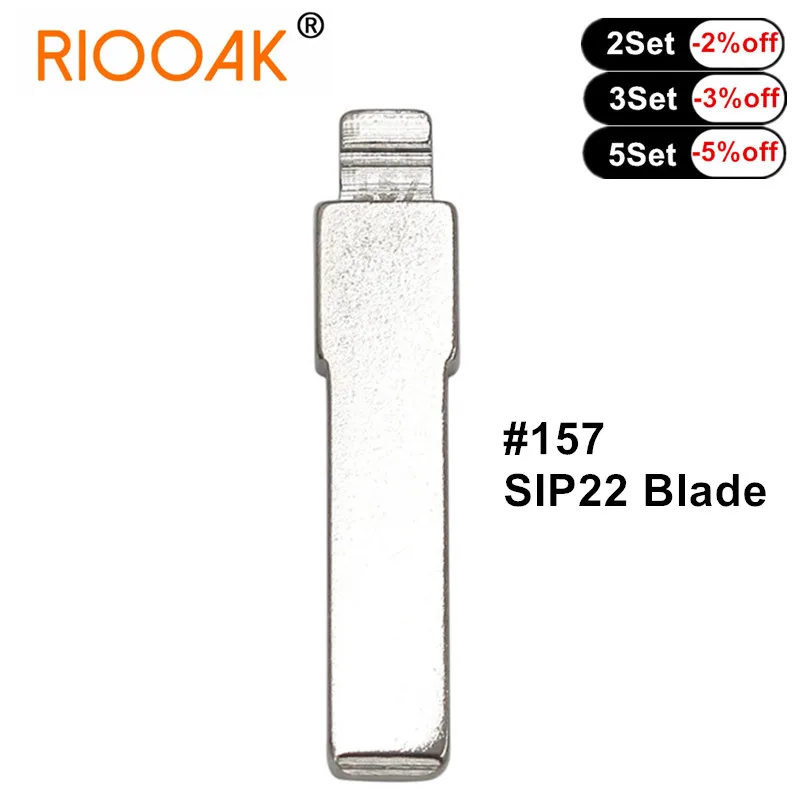 15/20/30/50pcs KD/VVDI Flip Blank Key Blade Uncut SIP22 #157 Remote Key Blade For Fiat Punto Ducato Stilo Panda Idea