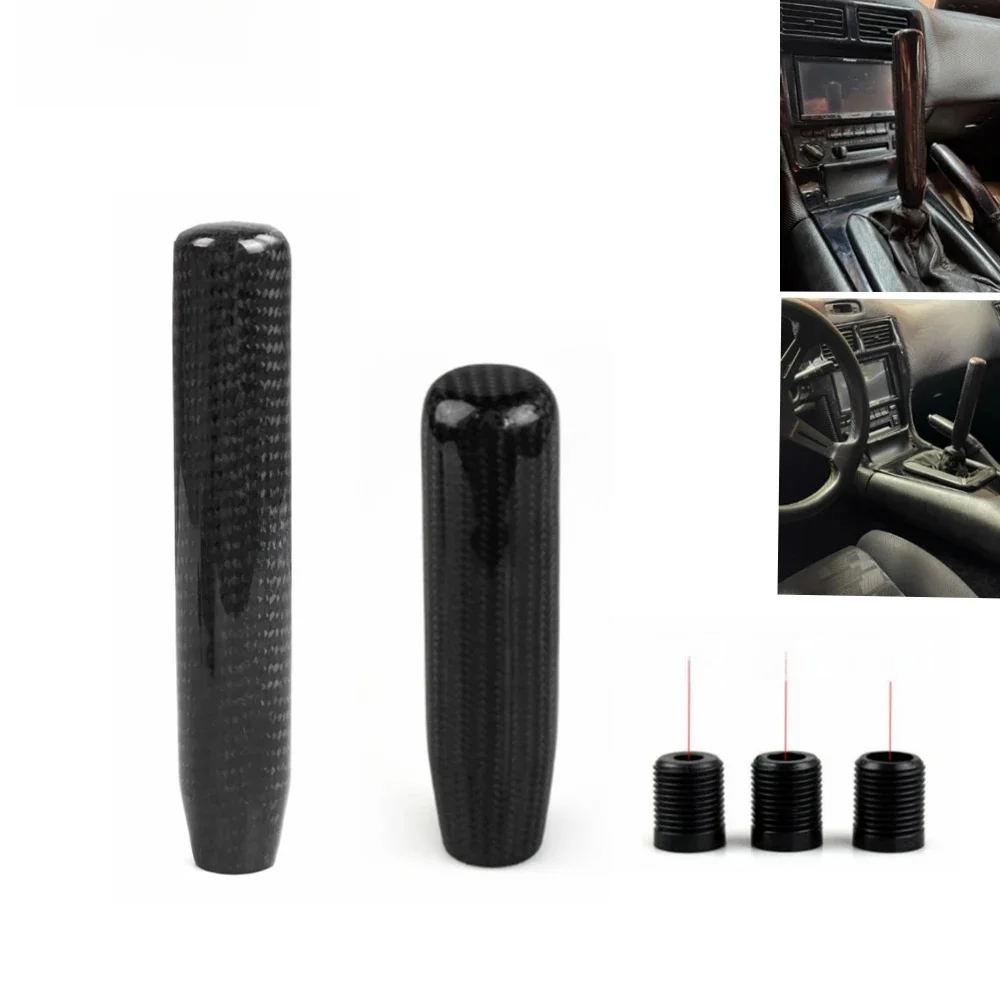 Nowy 130mm/180mm gałka zmiany biegów z włókna węglowego manualna skrzynia biegów aluminiowa gałka zmiany biegów dla Audi TT S3 A3 03-06 Seat Leon Cupra BAM — zdjęcie 2