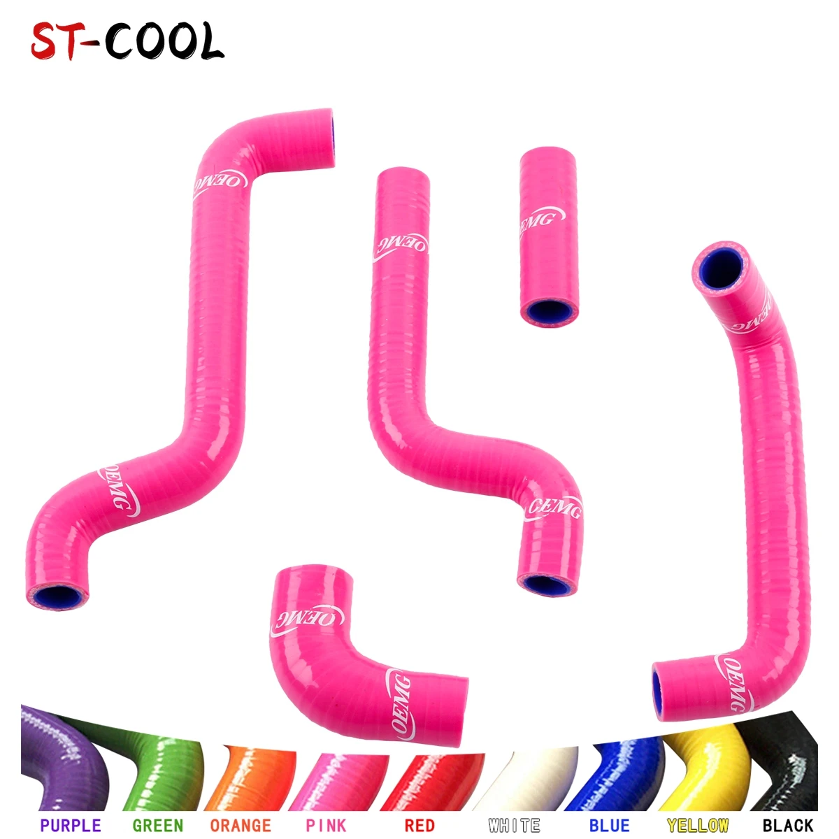 For 1996-2009 Aprilia RS 125 RS125 2008 2007 06 05 04 03 02 01 00 1999 98 97 Motorcycle Radiator Hoses Kit Silicone Tubes 5Pcs