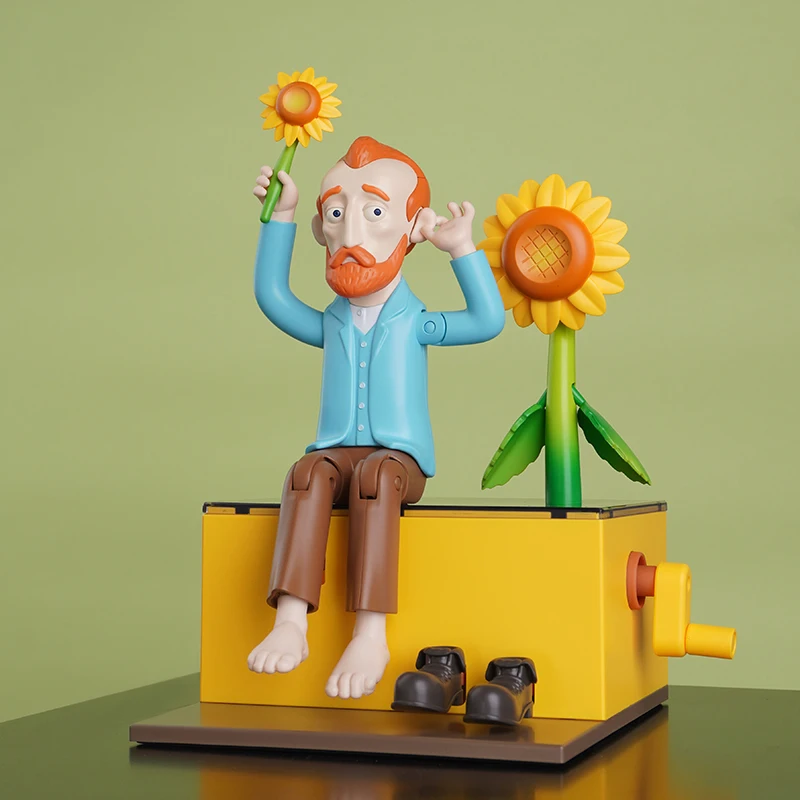 Van Gogh's funny interpretation of handmade ornaments figure ornaments for men's and men's gifts interior prop line for water