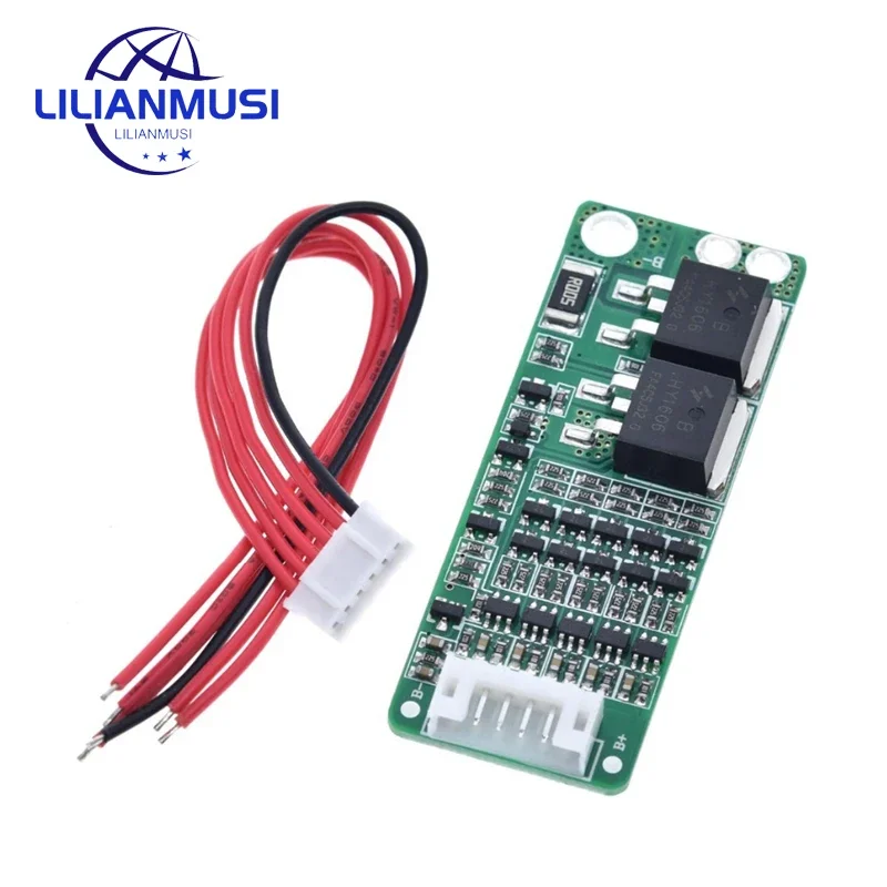 50PCS 5S 15A Li-ion Lithium Battery BMS Charging Protection Board Protection Circuit 60*23mm For 5-String 15A Lithium Battery