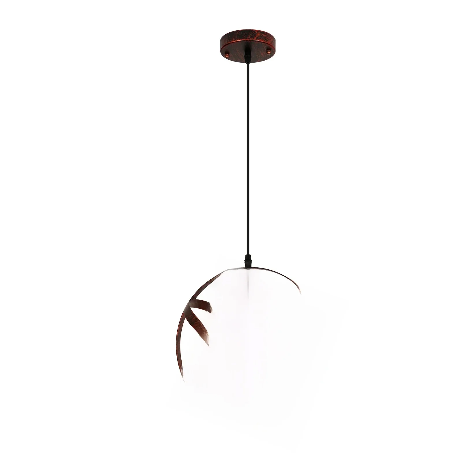 Vintage hanglamp, plafondlamp kooi ontwerp, retro metalen plafondhanger, E27 verlichting voor eetkamer, bar (lamp niet inbegrepen) - afbeelding 2
