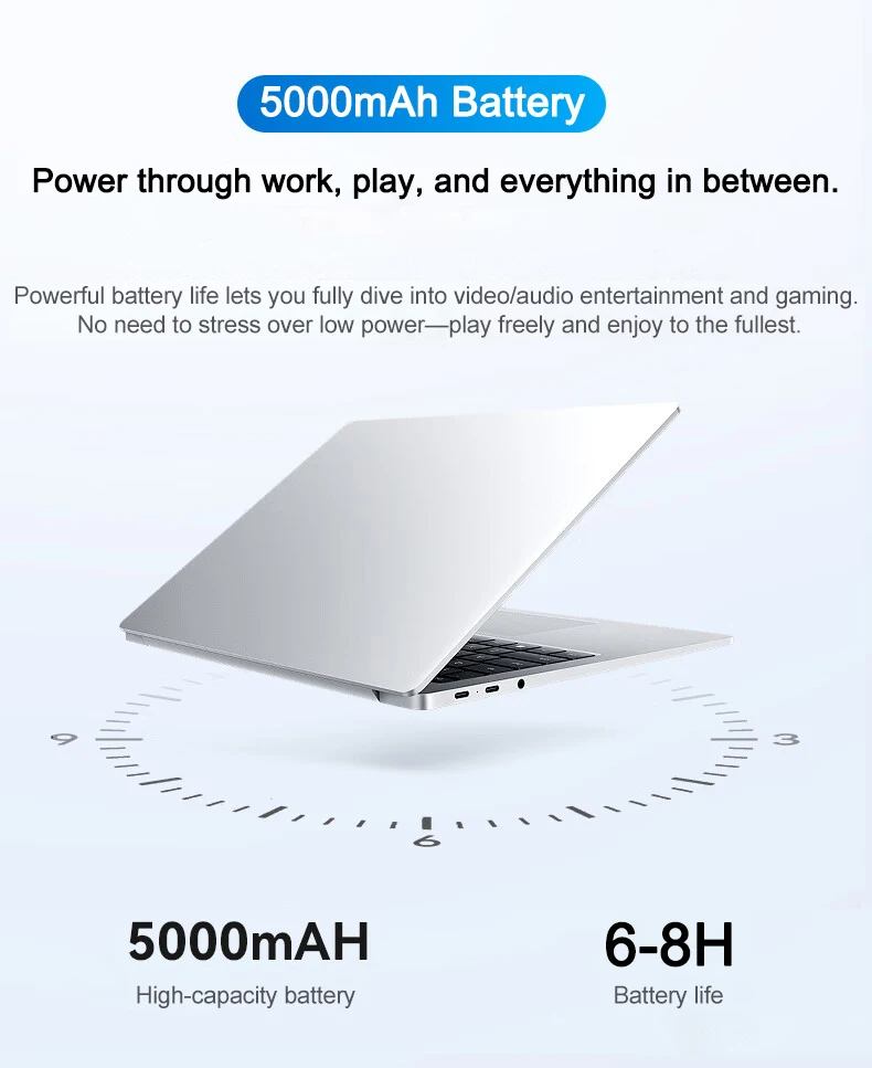 2026 New Ultra Slim 14.1' Laptop Intel Core I7-8650U Windows 11 Pro 32GB RAM 2TB M.2 SSD - Ideal for Office & Study