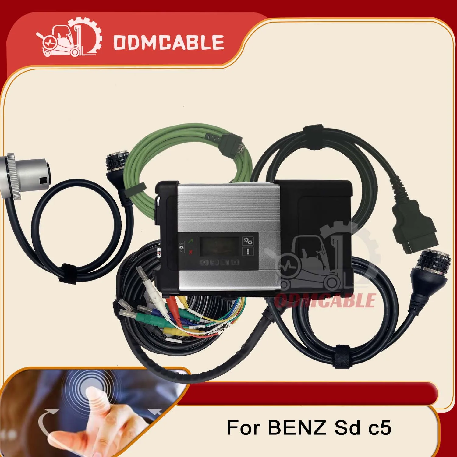 Диагностический инструмент mb star c5, компактное устройство для диагностики автомобиля mb sd, 5 обновлений МБ star, поддержка Wi-Fi, с программным обеспечением ssd