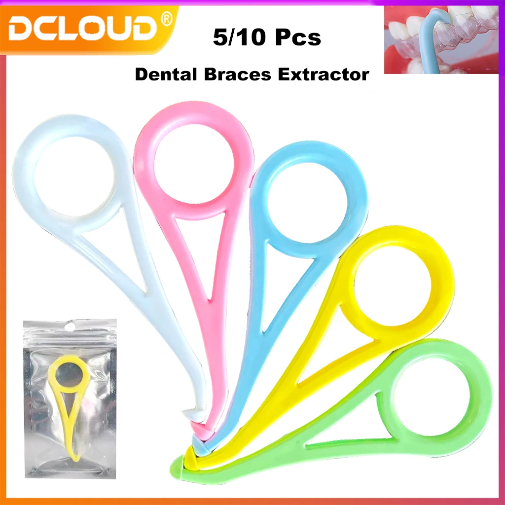 5/10Pcs Dental Orthodontic Invisible Braces Remover Disposable Aligner Remove Plastic Hook Tooth Socket Removal Tool Oral Care