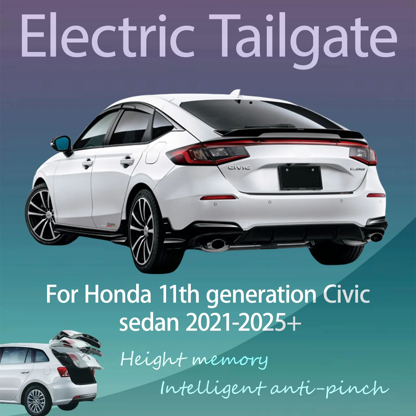 For Honda 11th generation Civic sedan 2021-2025+ Automatic lifting Intelligent Anti-pinch Refitting of Electric Tailgate