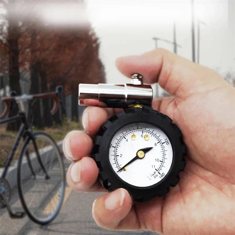 AliExpress NONE Bicycle Tire Pressure Gauge 160PSI Mechanical Pointer Tire Pressure Gauge For Mountain Racing Bikes Mtb Bike Road Bike Tools