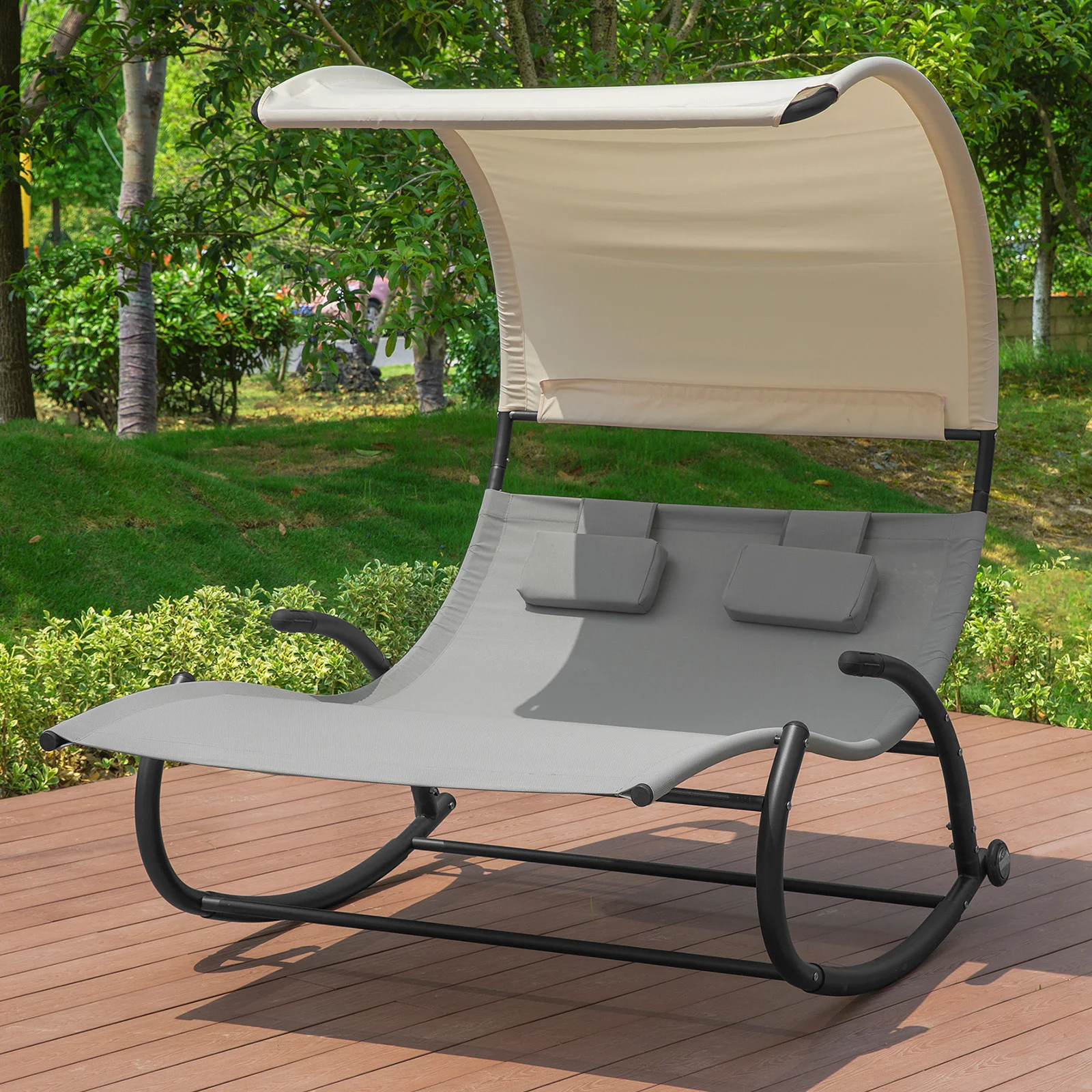 SoBuy OGS50 HG letto a dondolo lettino da bagno ergonomico per 2 pe...