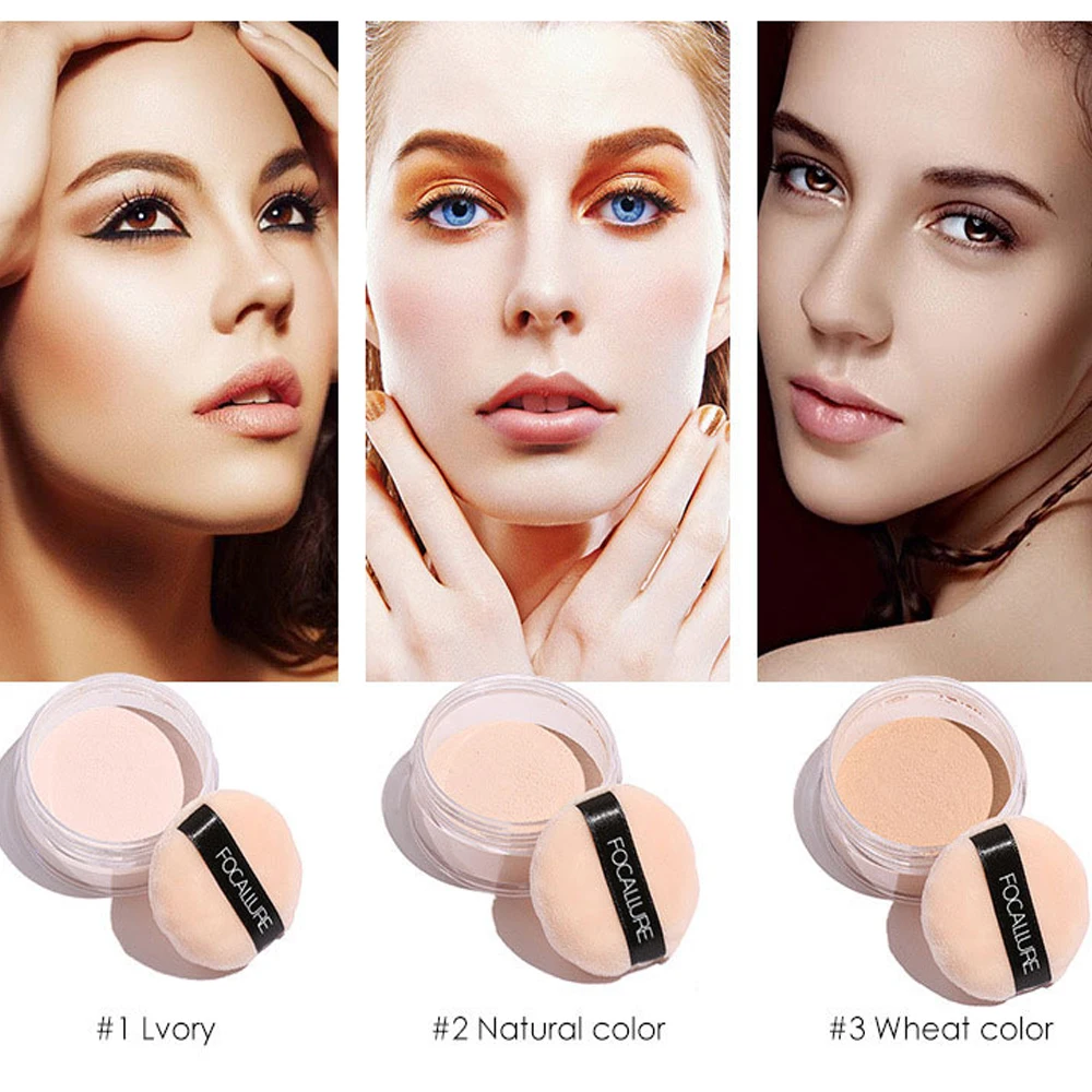 Matte Loose Powder Setting Concealer Professional Face StylingPowder Invisible Pores Oil Control Makeup Translucent Brightening