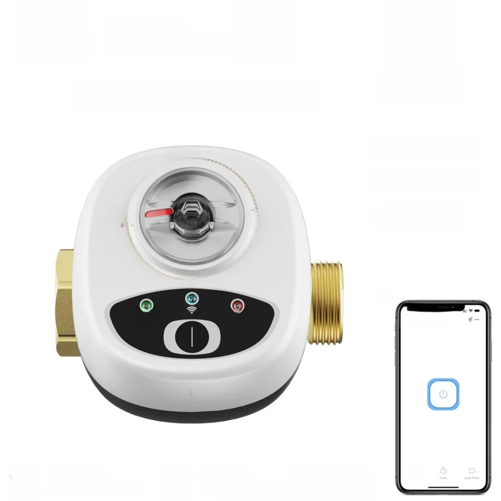 Inteligentny sterownik zaworu Zigbee EWelink DN15/DN20/DN25, zawór kulowy, zdalne sterowanie przez aplikację, wodoodporny IP65, zawór wodny współpracujący z Alexa. — zdjęcie produktu 7