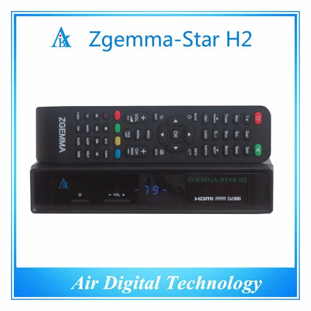 Zgemma star H2 1080p Linux OS TV decoder DVBS2 + T2 tuner for DVB-T2 with CA