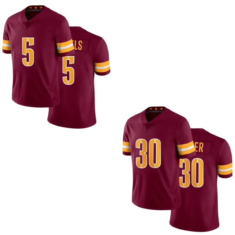 

Men's American Football Jersey Breathable Redskins Rugby Jersey V-Neck Short Sleeve Washington T-shirt Sportswear Men Clothing