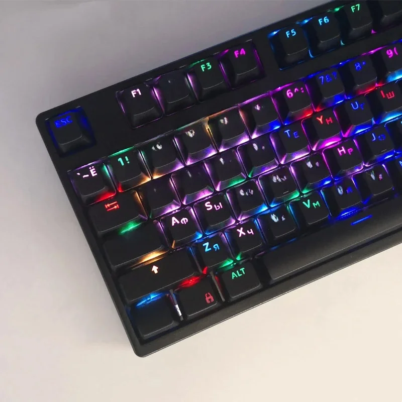 104 touches clavier mécanique Keycaps OEM ergonomique résistant à l'huile russe français coréen espagnol remplacement ABS Key Caps