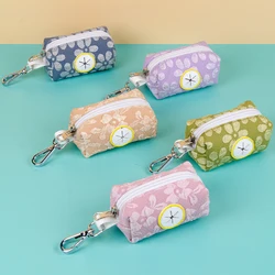 Cute Flower Pattern Dog Poop Bag Holder Dispenser Suitable Walk Dog Factory Direct Sale
