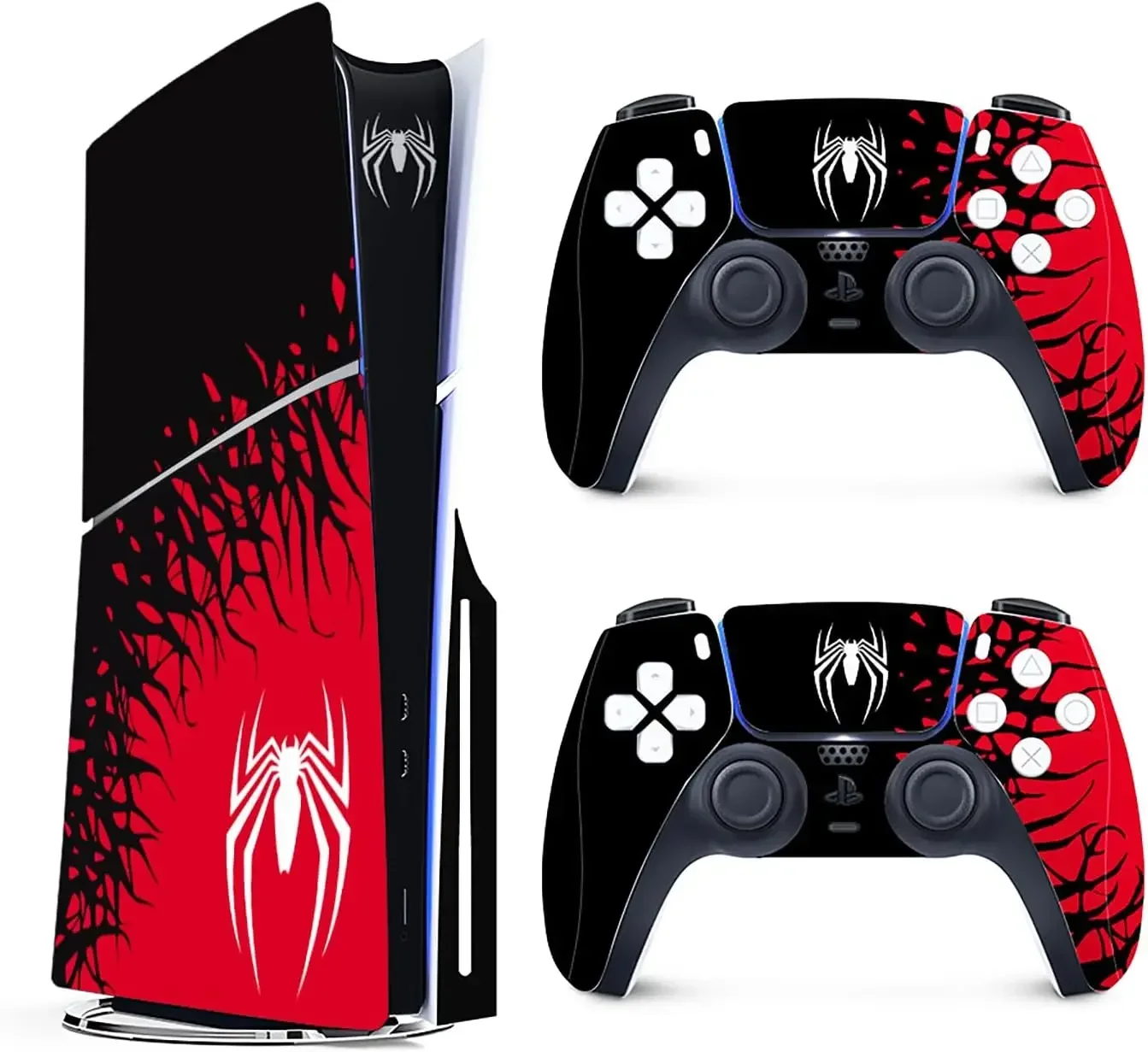 Pokrowce winylowe do konsoli Playstation 5 Slim Superhero Skin Wraps Zestaw naklejek na kontroler PS5 Disc Edition Akcesoria — zdjęcie produktu 7