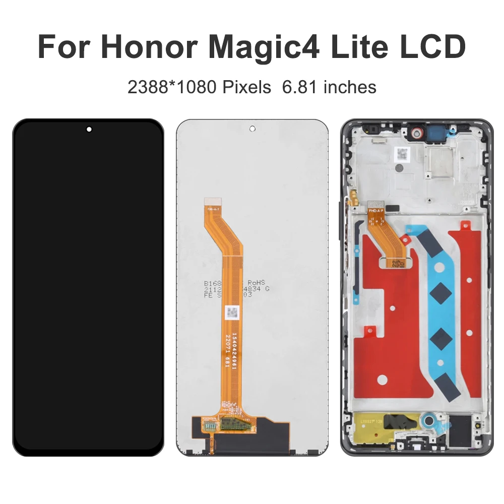 For HUAWEI 6.81''Honor Magic4 Lite For  Honor Magic 4 Lite ANY-LX1 LCD Display Touch Screen Digitizer Assembly Replacement