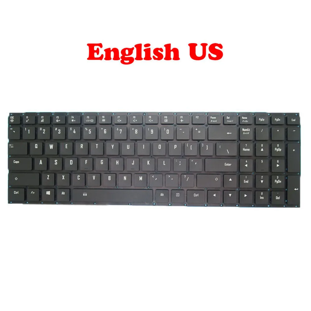 

Laptop No Backlit US Keyboard For Gigabyte For AERO 15 RP65W 15-W8 15-X8 15-X9 2Z703-FR562-G30S SKB1711-FR VER:B01 French Black