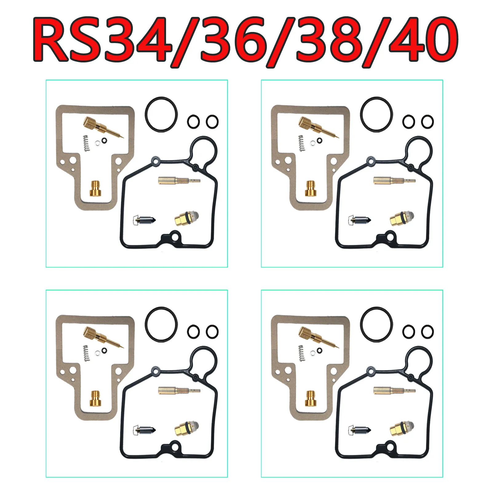 Repair Kit FOR MIKUNI RS34 RS36 RS38 RS40 Carburetor Motorcycle fuel system FJ1200 GSX-R750 KZ750 ZX900 GS1000 4SETS