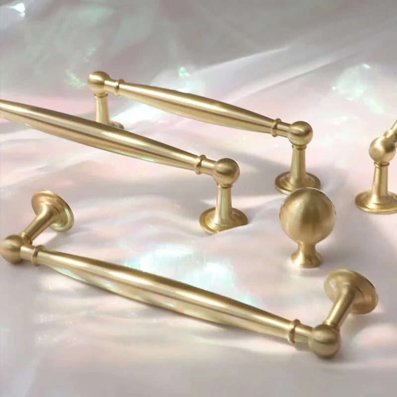 Tranfey Modern Solid Brass Handles Antique Bronze Vintage Knobs Shoe Cupboard Kitchen Cabinet Handles Pulls