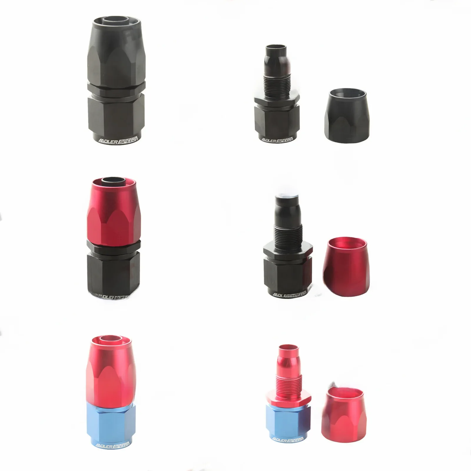 ADLERSPEED-Adaptateur de Raccord Réutilisable pour Tuyau d'Huile et de Carburant, Droit AN4/6/8/10/12/16/20