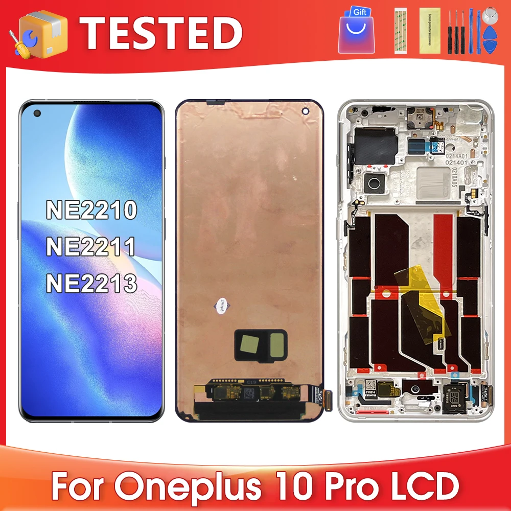 6.7\'\'For OnePlus 10 Pro For  1+10Pro NE2210 NE2211 NE2213 NE2215 LCD Display Touch Screen Digitizer Assembly Replacement