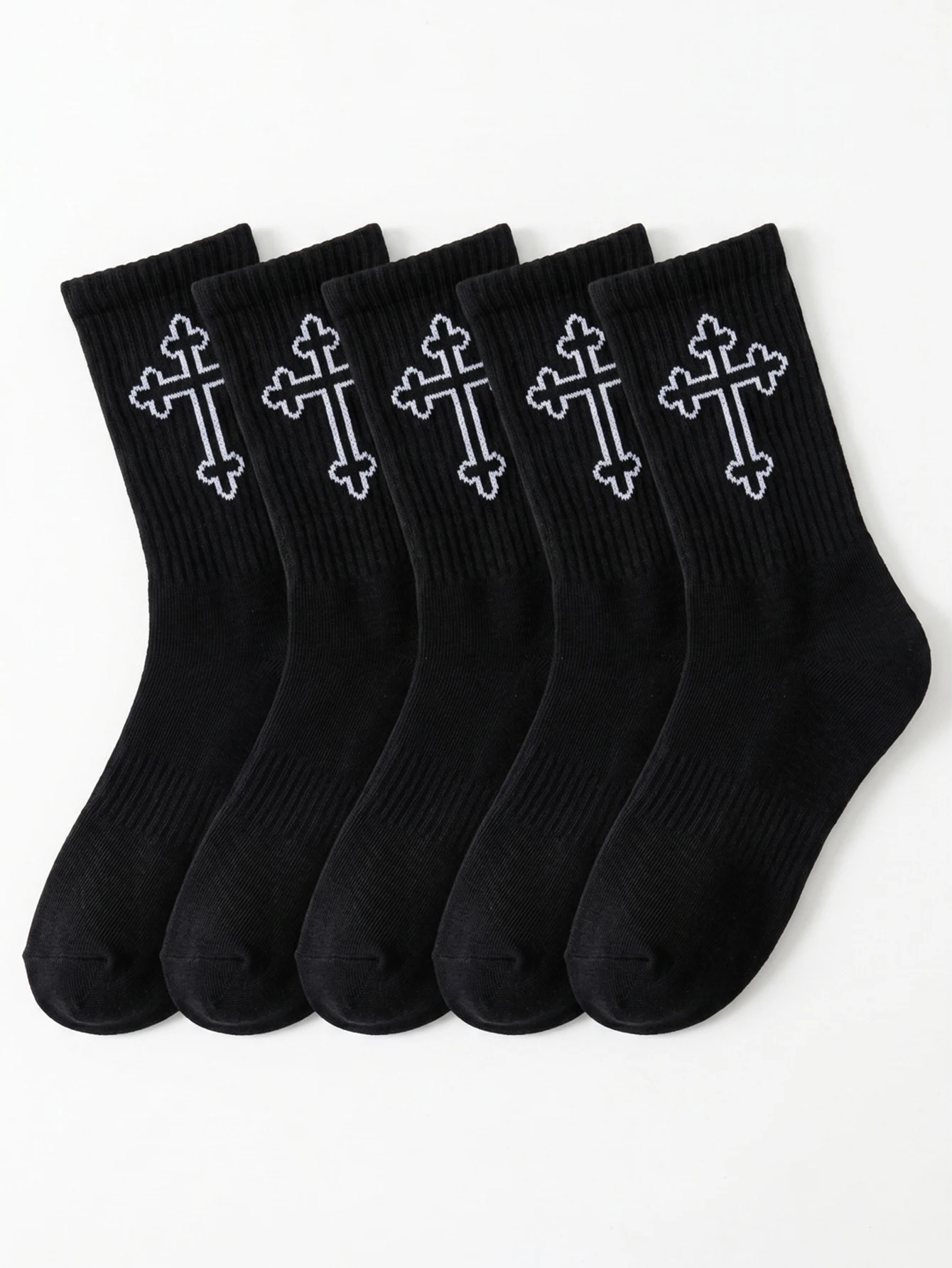 5 pares de calcetines para mujer, accesorios femeninos, calcetines holgados, botas negras, ropa barata en oferta, Y2K, lindos, deportivos, divertidos, regalo