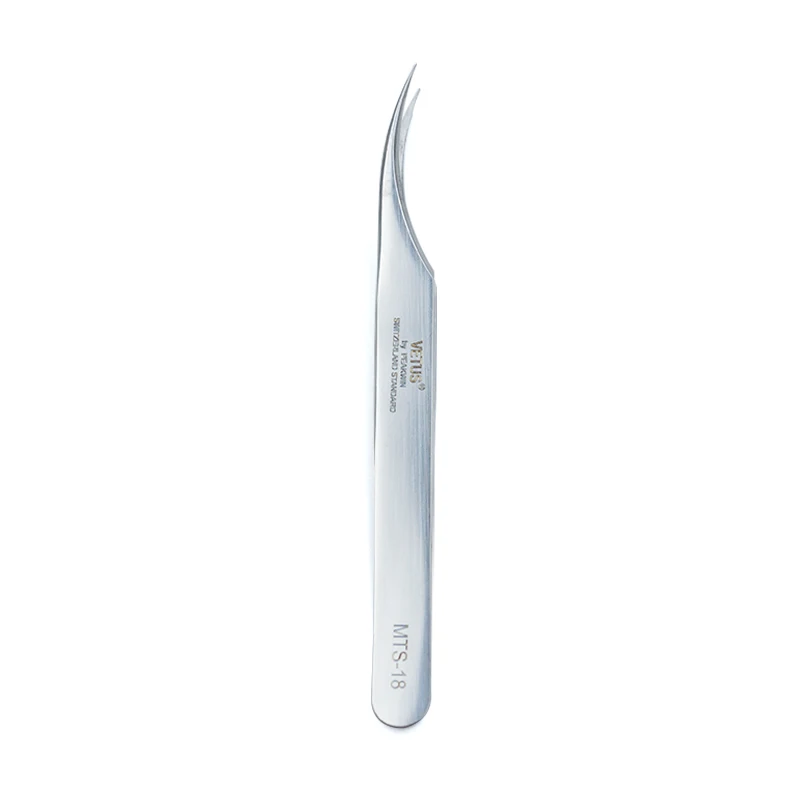 100 % VETUS Original Wimpernpinzette MTS-Serie, neuer Stil, antistatisch, ultrafeine Spitze, verbessert für 3D-6D-Wimpernverlängerungen ESD