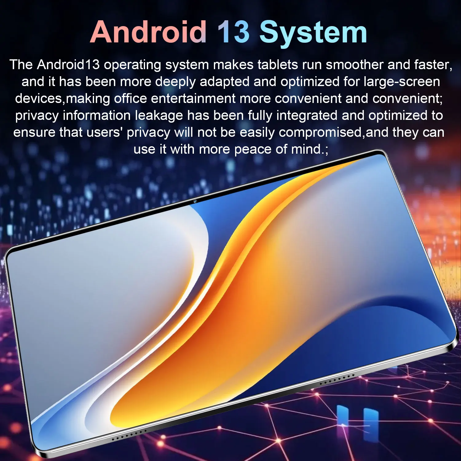High Rating 10.36" Android 13 14 Core Chip Multifunctional Touch Tablet,16Gb+1Tb,20000Mah Long Battery Life,Dual Sim 5g Stable Wifi, Slim Tablet for Family Entertainment