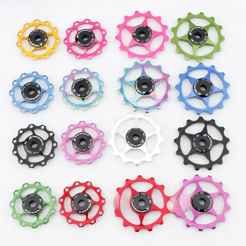 AliExpress NONE 1pcs Bicycle Steel  Bearing Derailleur 11T 13T Mountain Road Bike Rear Derailleur Pulley Roller Idler Bearing Jockey Wheel Parts
