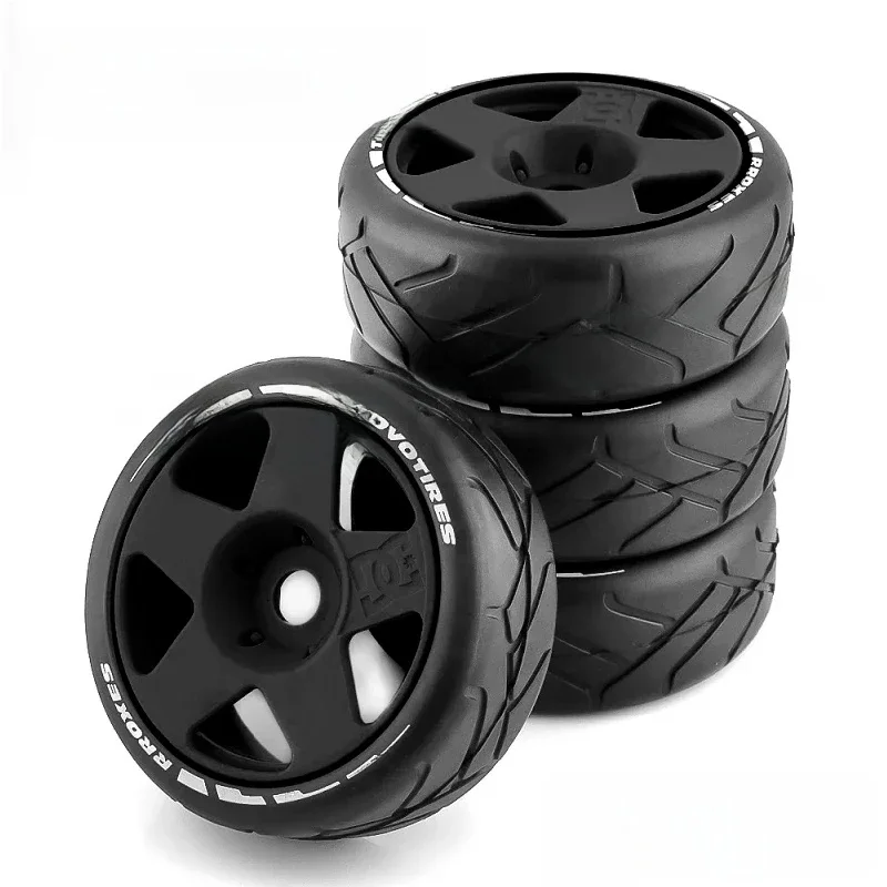 Pneus Bumosquito Tout-Terrain RC 105mm, Roue Hexagonale 17mm, pour ARRMA Traxxas Redcat Team Losi Kyosho VRX Gardens I WR8 HSP Hobao 1:8, 4 Pièces