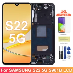 TFT S22 5G Display Screen Assembly for Samsung Galaxy S22 S901B S901B/DS Lcd Display Digital Touch Screen with Frame Replacement