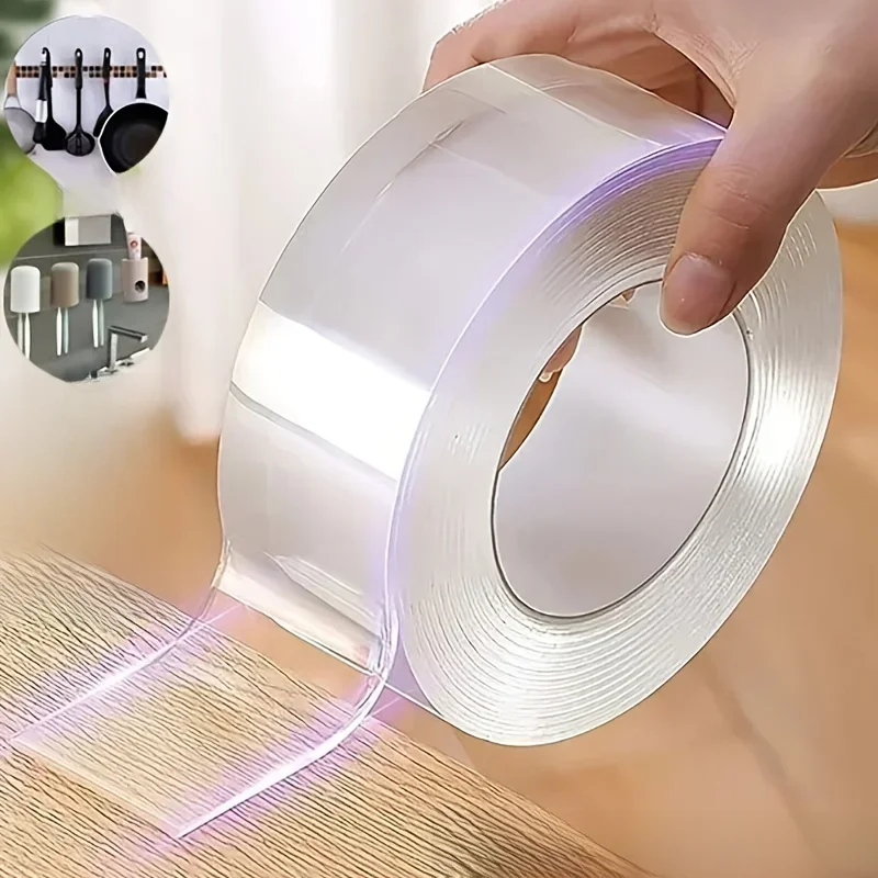 5M Dubbel Contact Nano Tape Krachtige Extra Sterke Zijkleefstof Voor Keuken En Badkamer Waterdicht En Reinigbaar Gereedschap - afbeelding 2