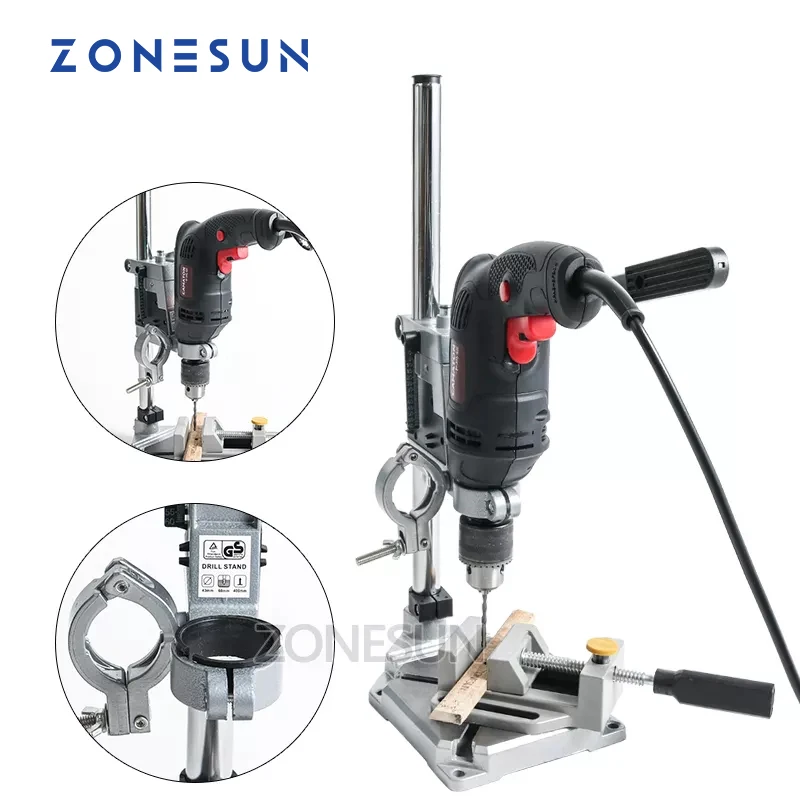 

ZONESUN With fixed Electric Drill holding holder bracket Dremel Grinder rack stand clamp Grinder accessories for Woodworking