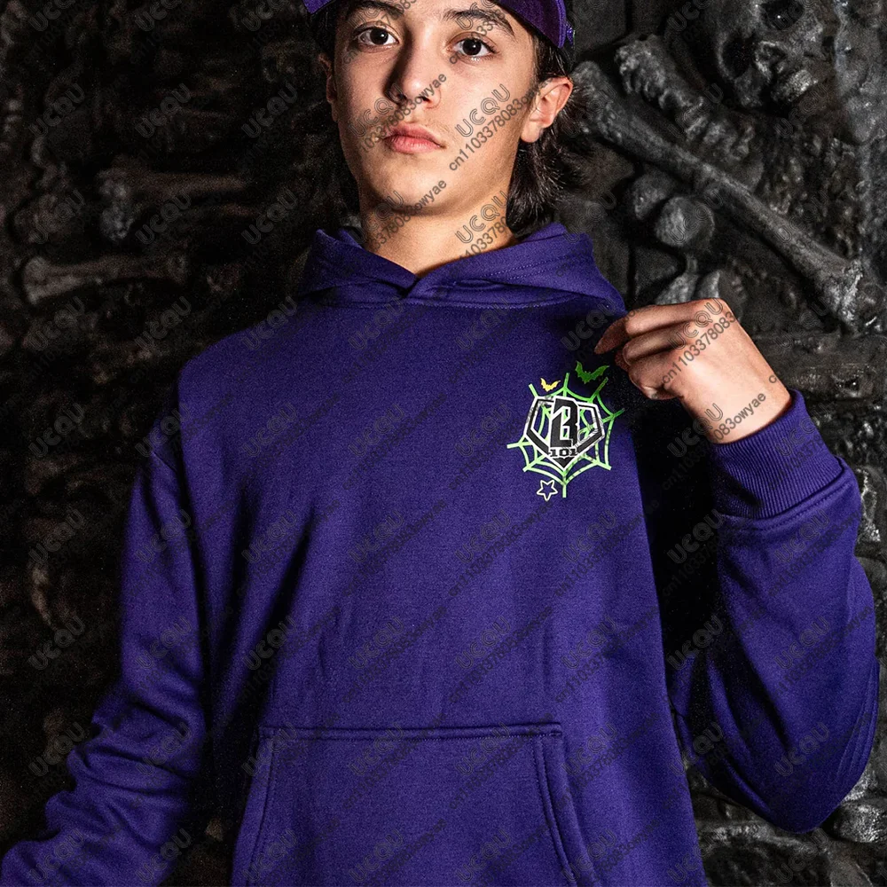 Otoño Invierno Y2k chaqueta de béisbol disfraz sudaderas niños hombres niñas Casual telaraña juvenil Sudadera con capucha adulto Top 101 regalo de Halloween
