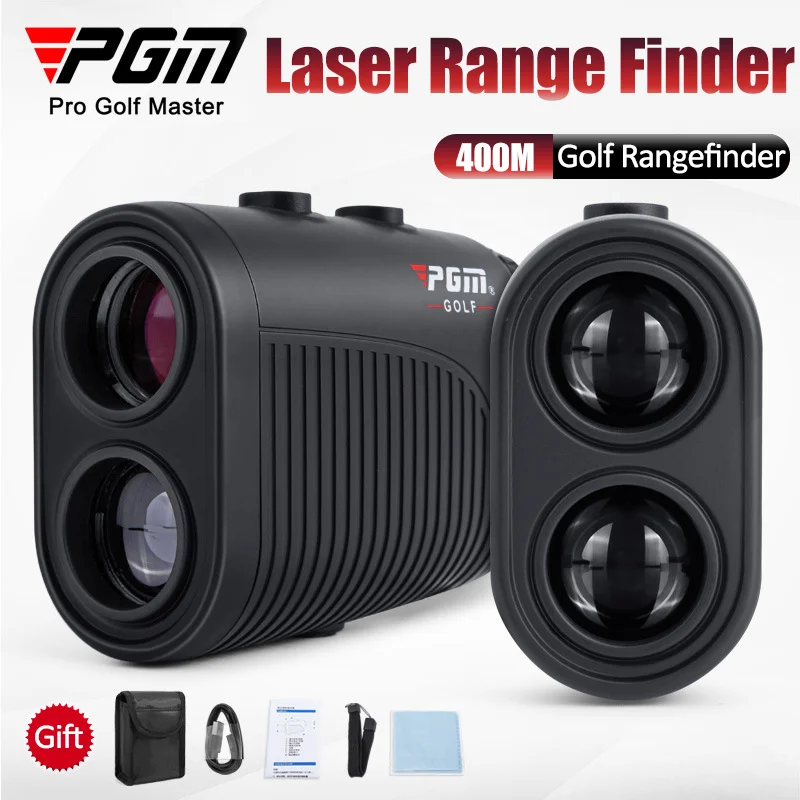 PGM Waterproof Golf Laser Rangefinder 400M Binoculars with Flag Lock Tilt Pin Rangefinder for Hunting Binoculars