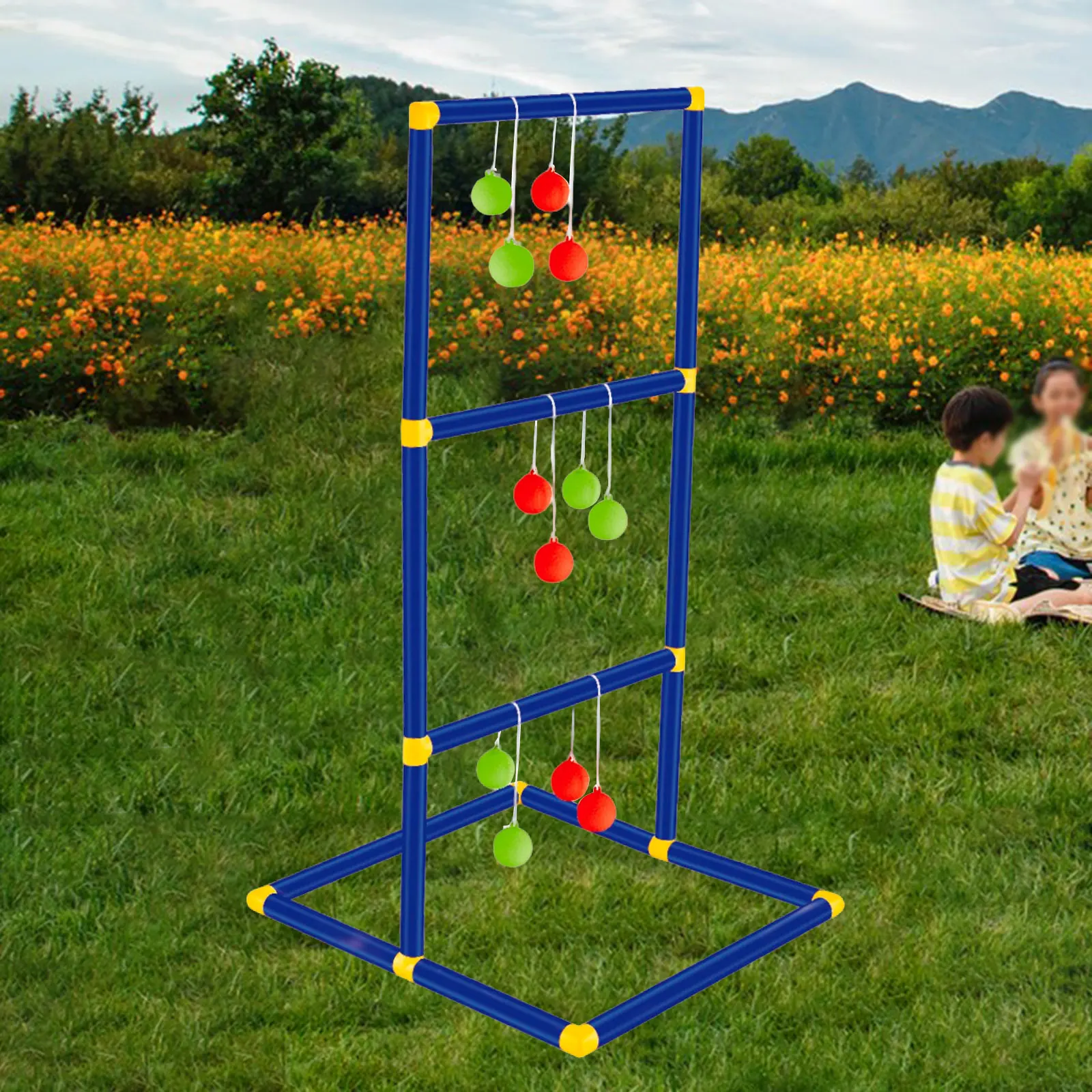 はしごボールトスゲームセット 芝生裏庭用 家族インタラクティ - Ladder Toss Set のレビューと価格