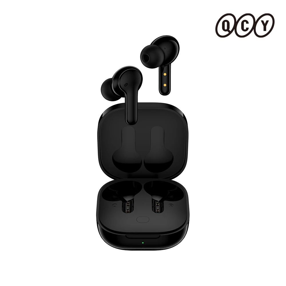 تطبيق Qcy T13، سماعة بلوتوث سوداء، إلغاء الضوضاء