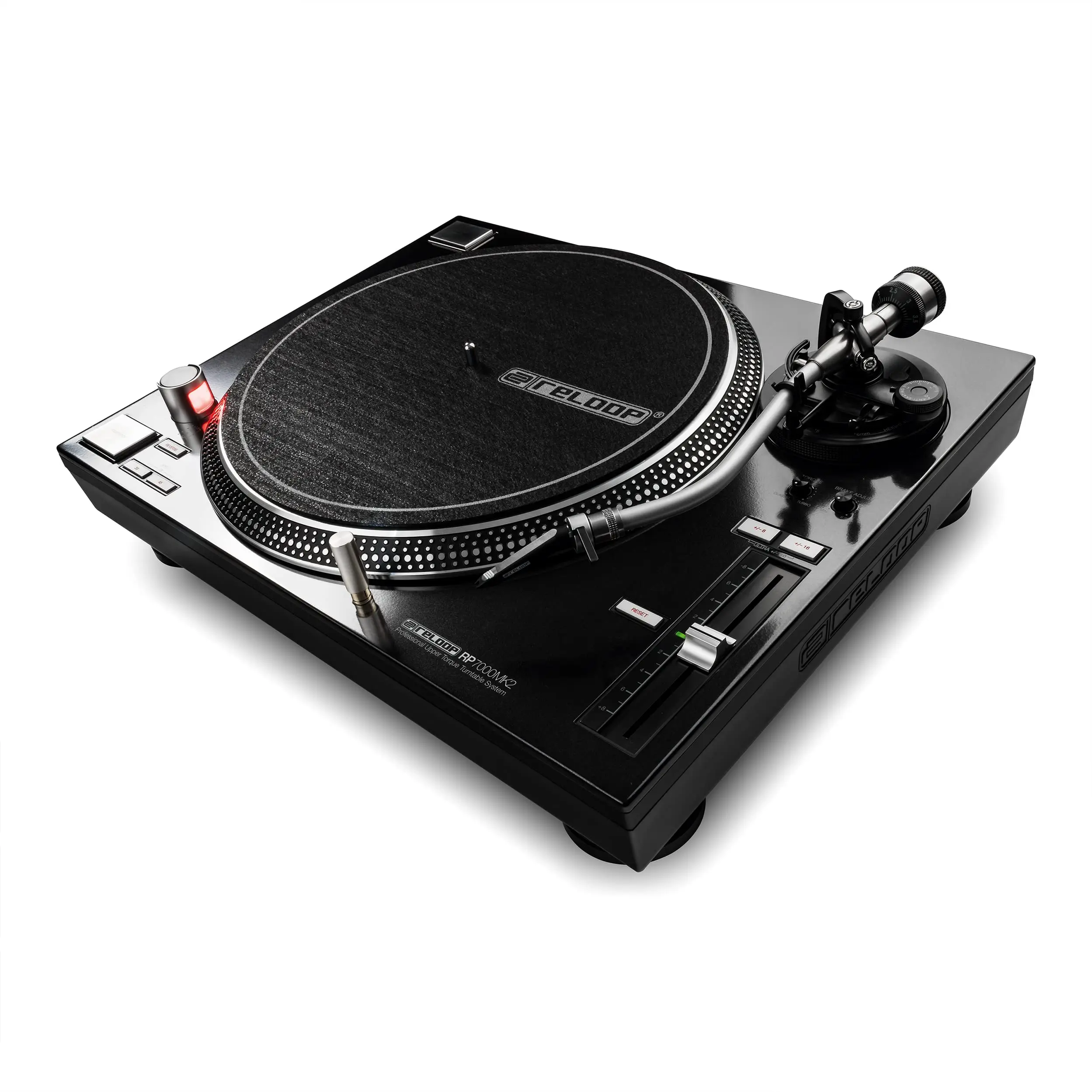 خصم 100% على القرص الدوار DJ Reloop RP-7000 MK2 Direct Drive - أسود مع إبرة مزيج كونكورد متوفرة في المخزون