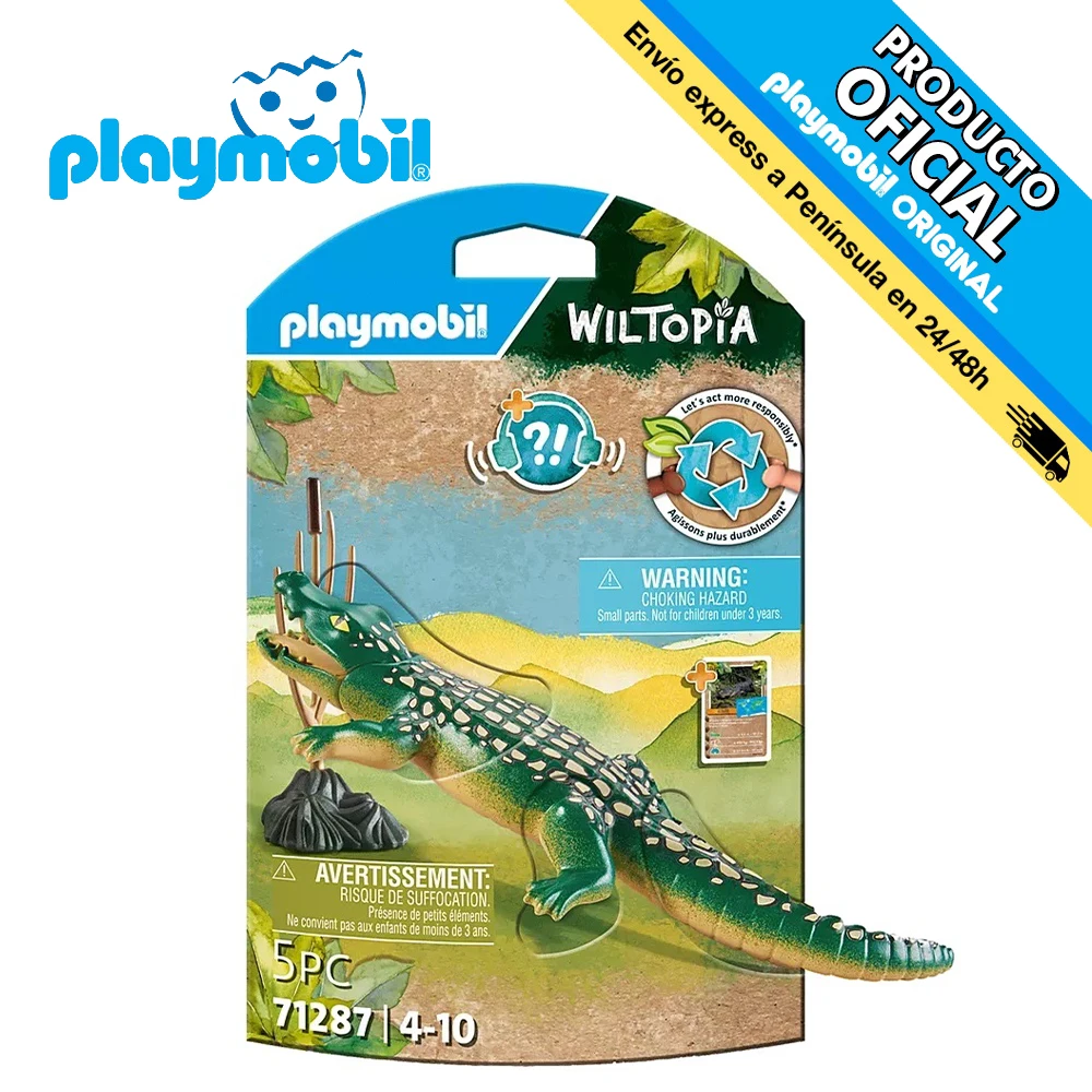 Playmobil Wiltopia alligator, 71287, original, toys, boys, girls, gifts, collector, figures, dolls, shop, with box, new, official license, man, woman, clicks, famobil, animals