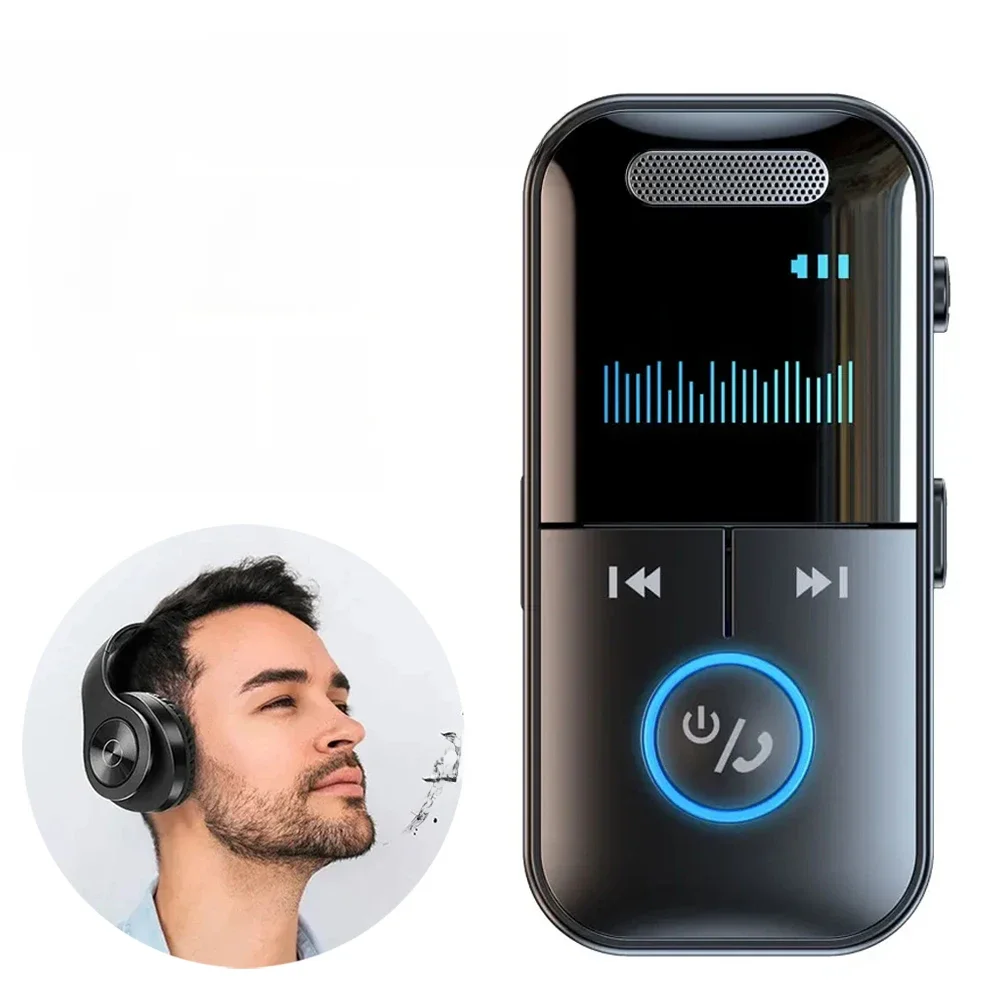 LED Bluetooth 5.4 Adapter Sender Empfänger Wireless Audio 3,5mm AUX Musik MP3-Player unterstützt