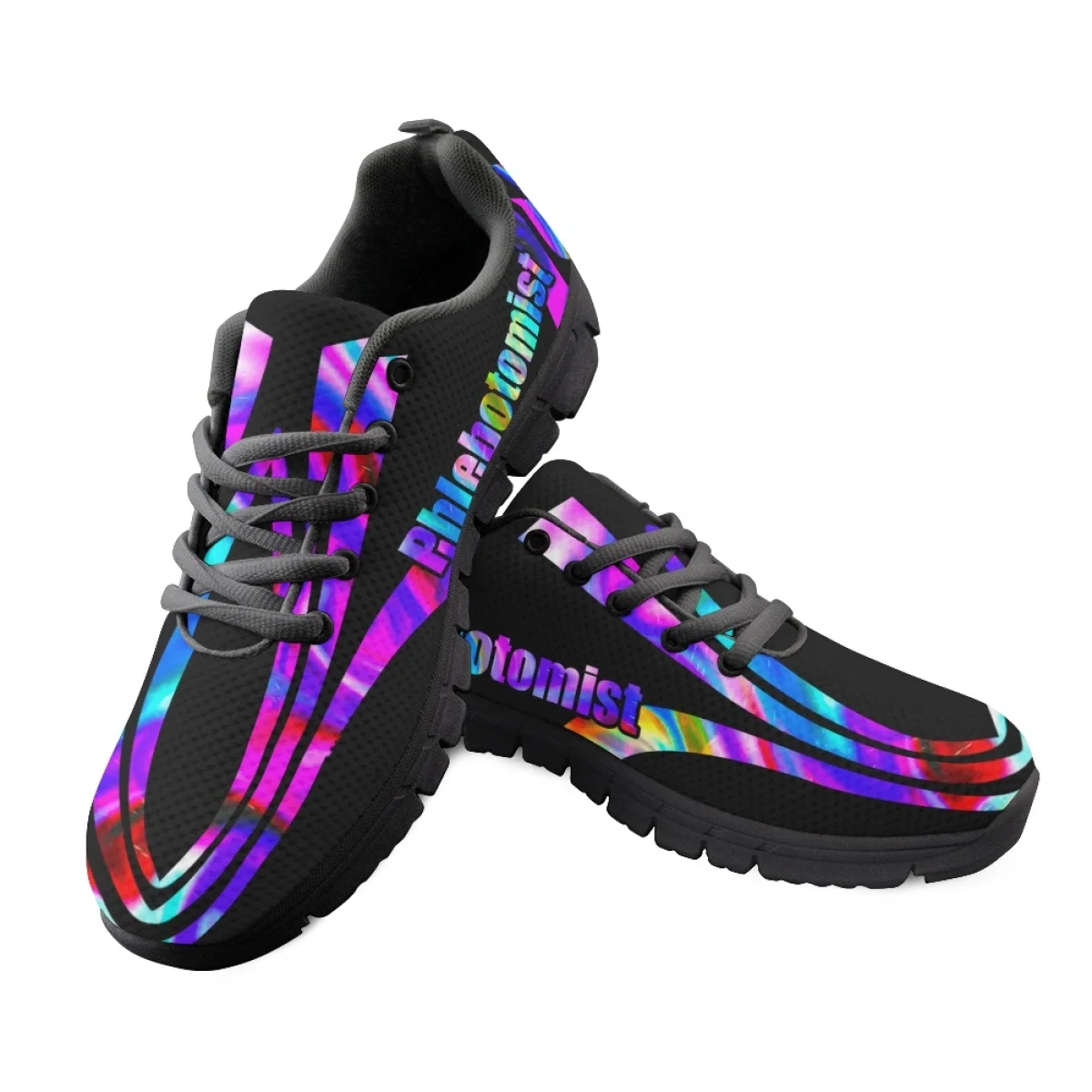 INSTANTARTS Fashion Phlebotomist Colored Print Ladies Casual Flats 2023 Women's Sneakers Spring And Autumn Sports Zapatos Mujer