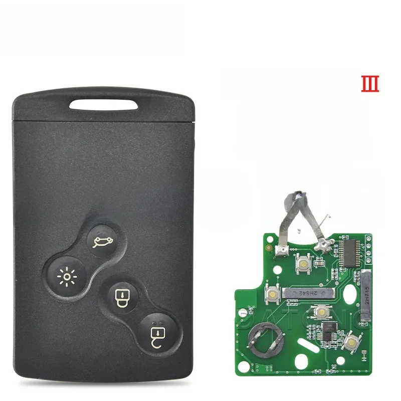 Datong World clé de télécommande de voiture pour Renault Megane3 Fluence Scenic Laguna 3 Koleos Clio PCF7952 carte mains libres de remplacement